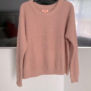 Dusty rose knit sweater